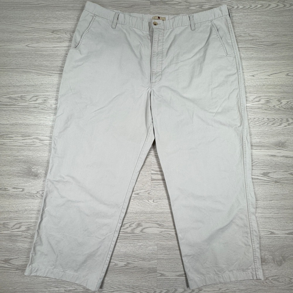 Woolrich Mens Chino Pants British Tan 44x32 100% Cotton Casual Outdoor